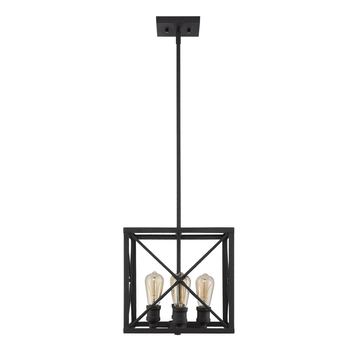 Acclaim Lighting - IN21121BK - Four Light Pendant - Brooklyn - Matte Black