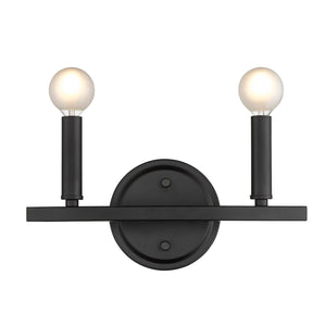 Acclaim Lighting - IN41154BK - Two Light Vanity - Sawyer - Matte Black