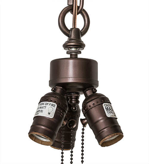 Meyda Tiffany - 190037 - Three Light Pendant Hardware - Mahogany Bronze