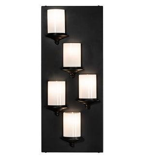 Meyda Tiffany - 222730 - Five Light Wall Sconce - Octavia - Solar Black