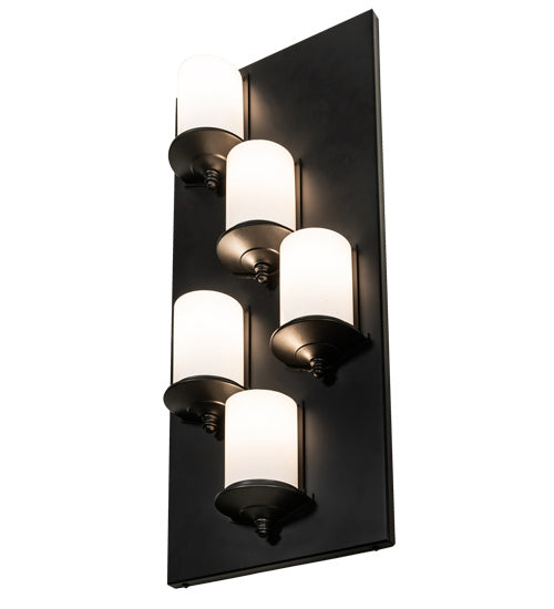 Meyda Tiffany - 222730 - Five Light Wall Sconce - Octavia - Solar Black