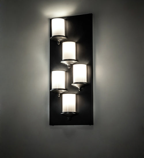 Meyda Tiffany - 222730 - Five Light Wall Sconce - Octavia - Solar Black