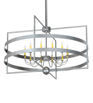 Meyda Tiffany - 225508 - 12 Light Chandelier - Aldari - Nickel Powder Coat