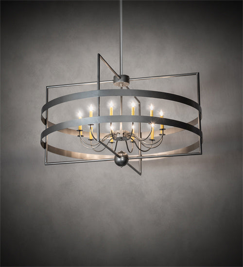 Meyda Tiffany - 225508 - 12 Light Chandelier - Aldari - Nickel Powder Coat