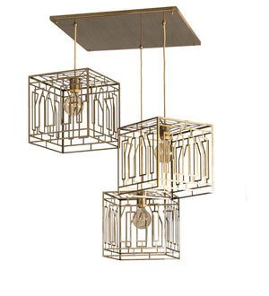 Meyda Tiffany - 227013 - LED Pendant - Pablo - Brushed Brass