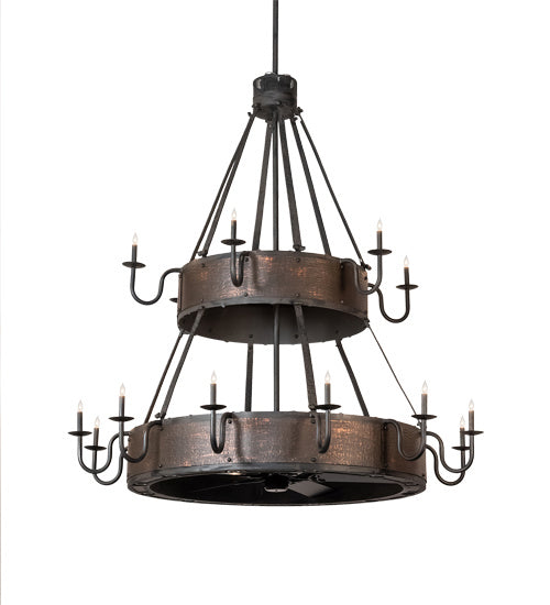 Meyda Tiffany - 227743 - LED Chandel-Air - Costello - Costello Black And Blackened Copper