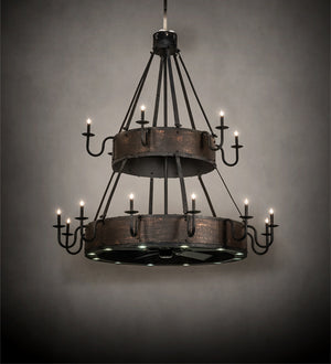 Meyda Tiffany - 227743 - LED Chandel-Air - Costello - Costello Black And Blackened Copper