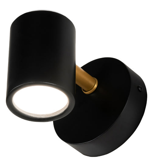 Meyda Tiffany - 227971 - LED Wall Sconce - Kellen - Flat Black And Goldtastic