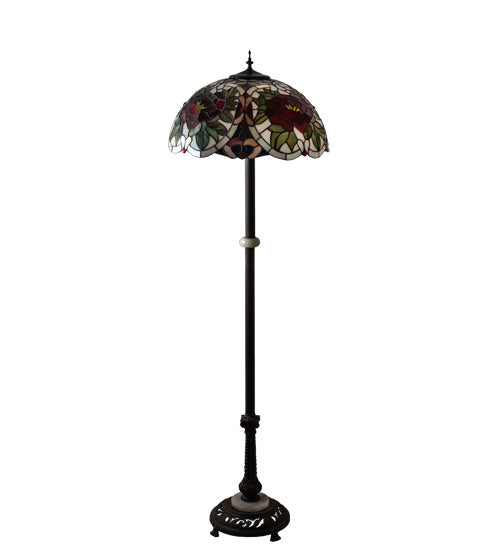 Meyda Tiffany - 230195 - Three Light Floor Lamp - Renaissance Rose