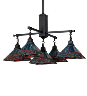 Meyda Tiffany - 230380 - Five Light Chandelier - Prairie Dragonfly - Craftsman Brown