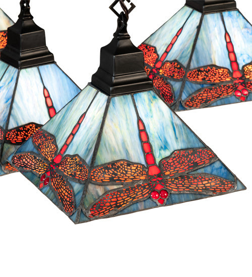 Meyda Tiffany - 230380 - Five Light Chandelier - Prairie Dragonfly - Craftsman Brown