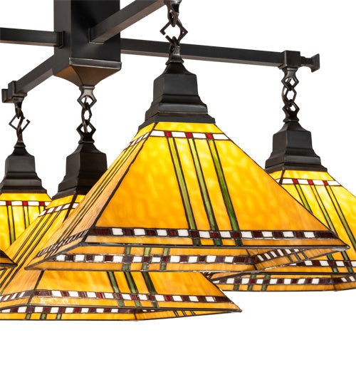 Meyda Tiffany - 231650 - Five Light Chandelier - Prairie Corn - Craftsman Brown