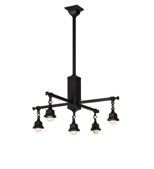 Meyda Tiffany - 231650 - Five Light Chandelier - Prairie Corn - Craftsman Brown