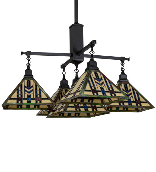 Meyda Tiffany - 231684 - Five Light Chandelier - Prairie Wheat - Craftsman Brown