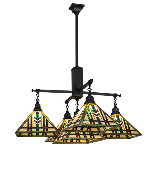 Meyda Tiffany - 231684 - Five Light Chandelier - Prairie Wheat - Craftsman Brown