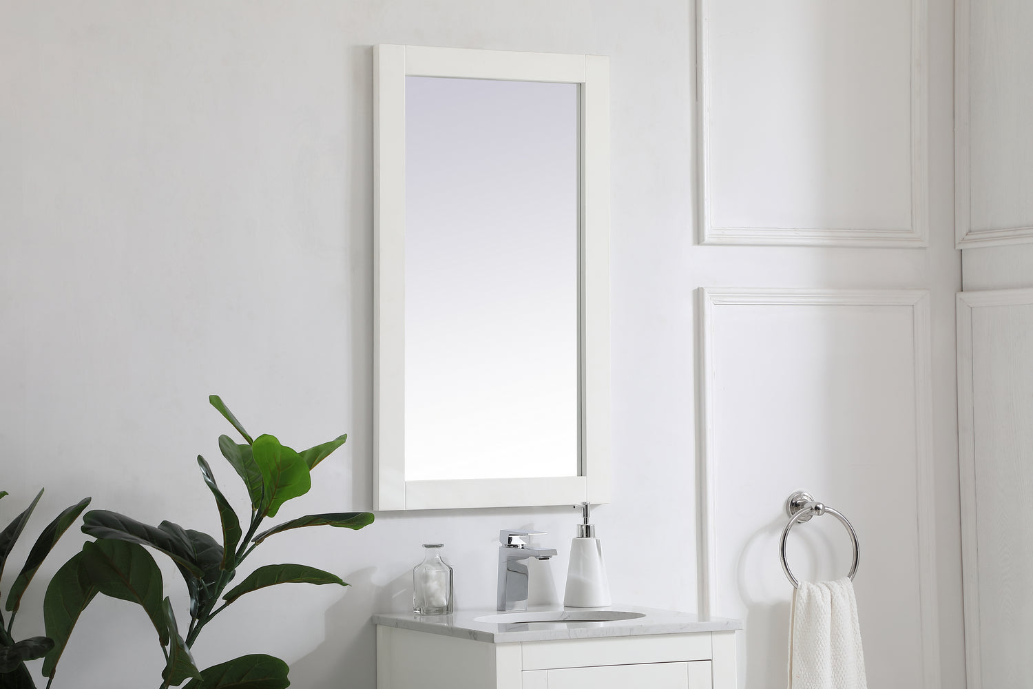Elegant Lighting - VM21832WH - Mirror - Aqua - White
