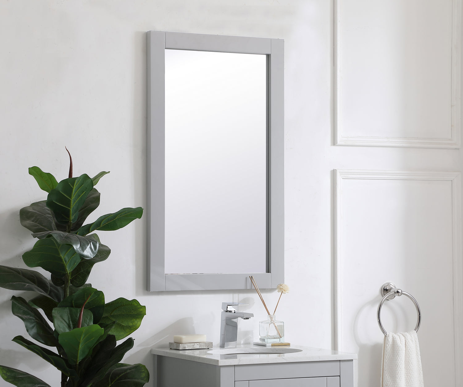 Elegant Lighting - VM21832GR - Mirror - Aqua - Grey