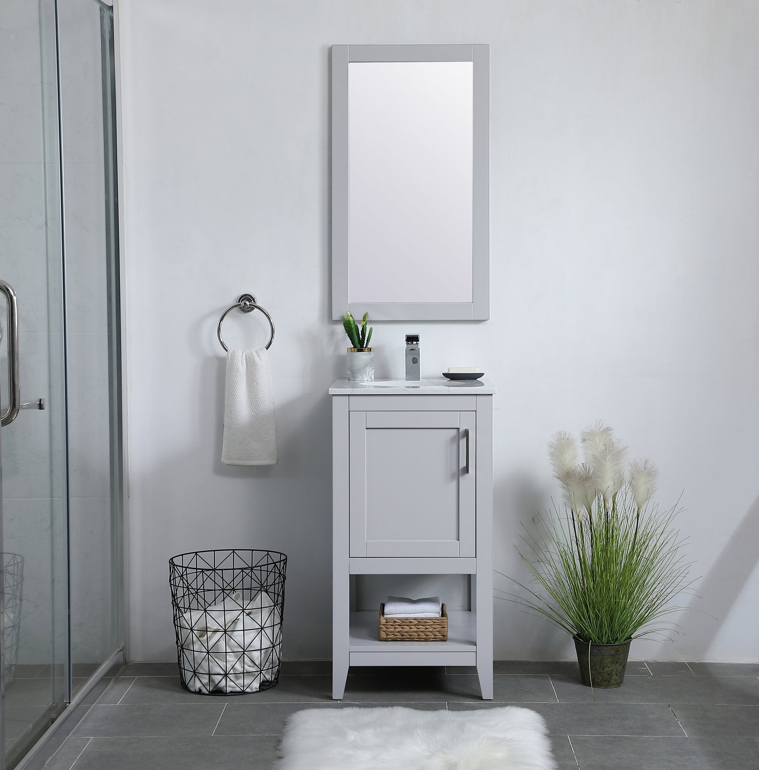 Elegant Lighting - VM21832GR - Mirror - Aqua - Grey