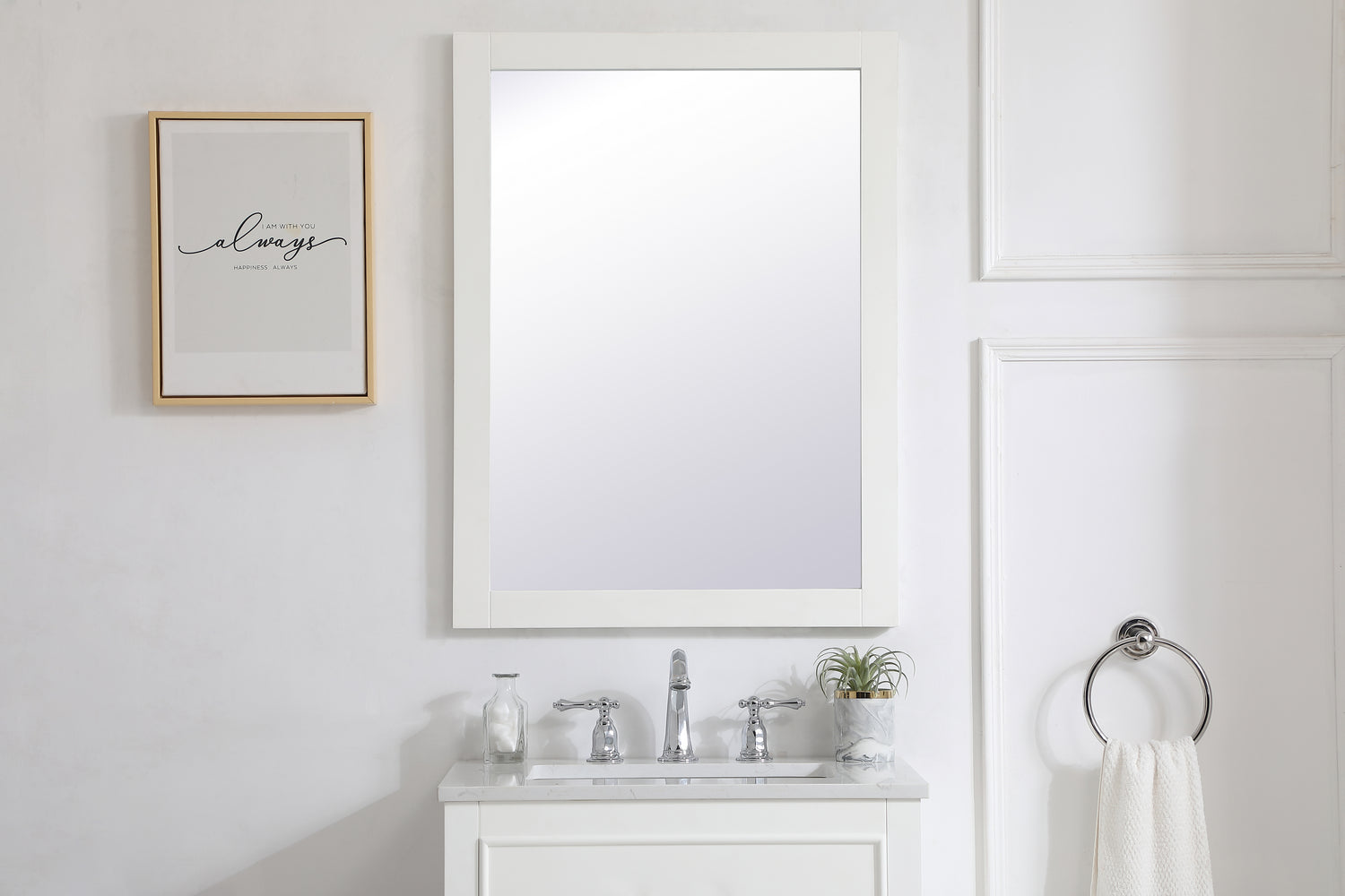 Elegant Lighting - VM22432WH - Mirror - Aqua - White