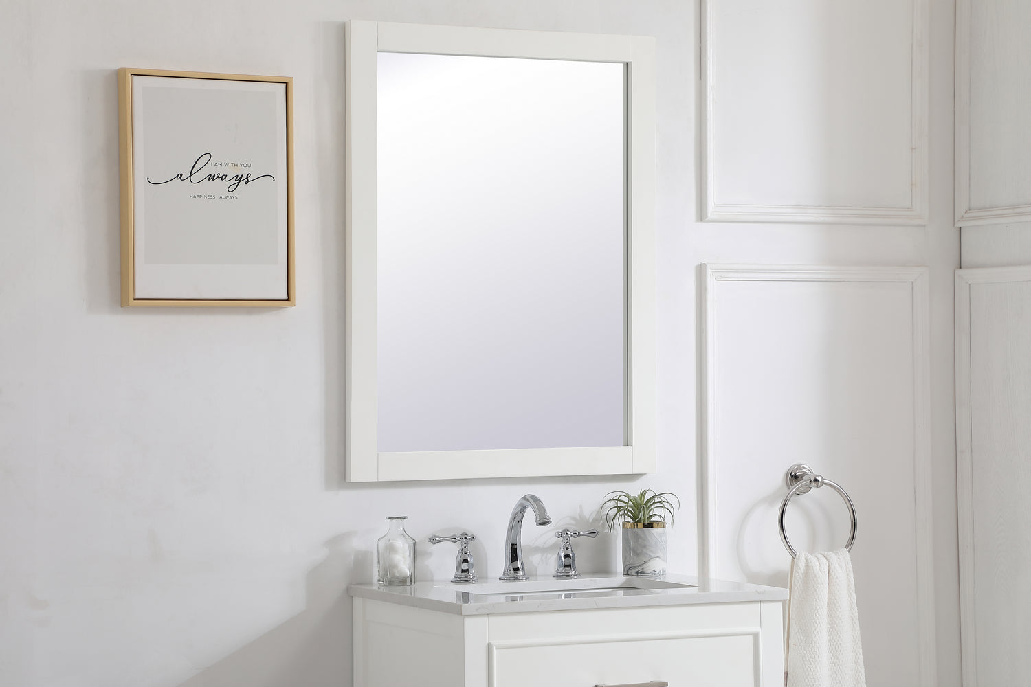 Elegant Lighting - VM22432WH - Mirror - Aqua - White