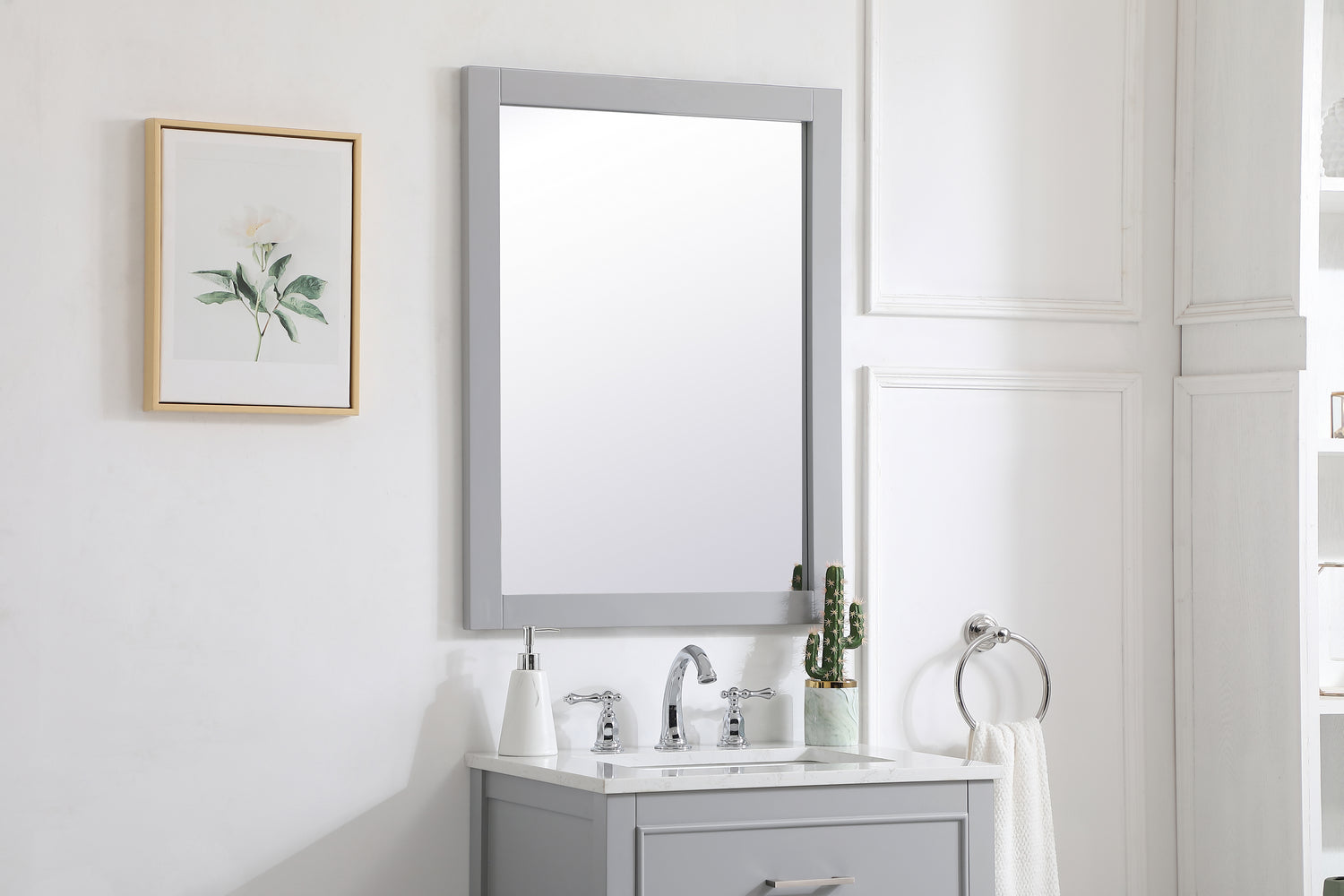 Elegant Lighting - VM22432GR - Mirror - Aqua - Grey