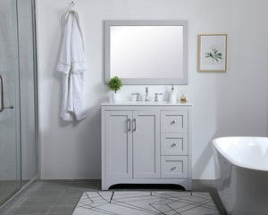 Elegant Lighting - VM22432GR - Mirror - Aqua - Grey
