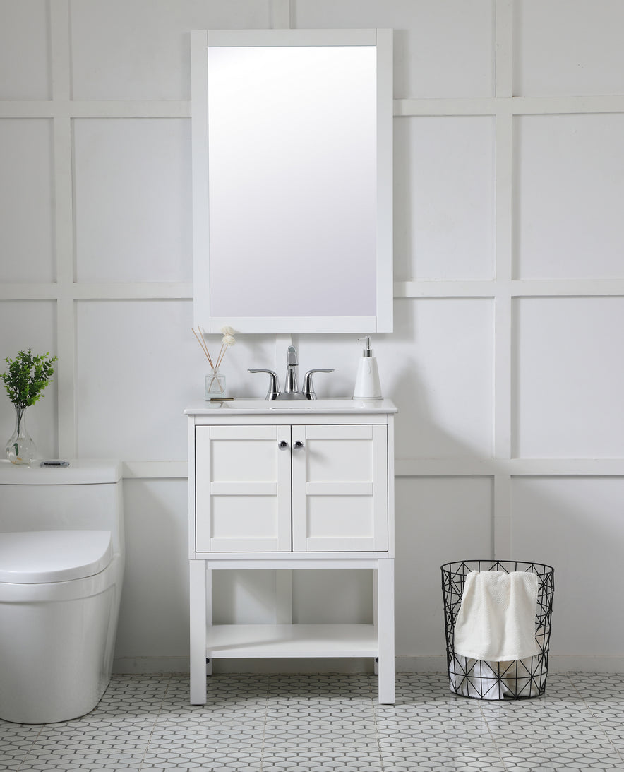 Elegant Lighting - VM22436WH - Mirror - Aqua - White