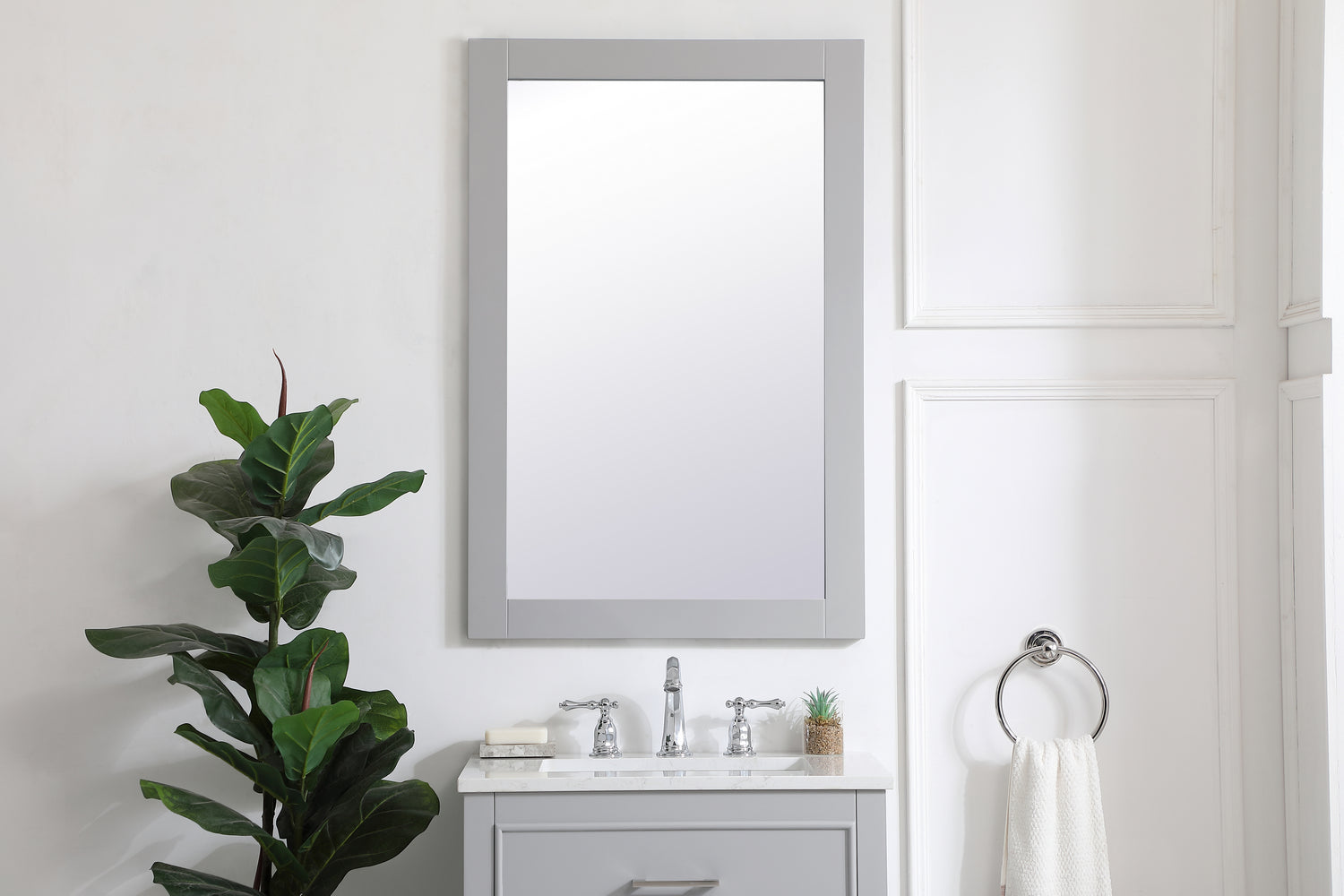 Elegant Lighting - VM22436GR - Mirror - Aqua - Grey