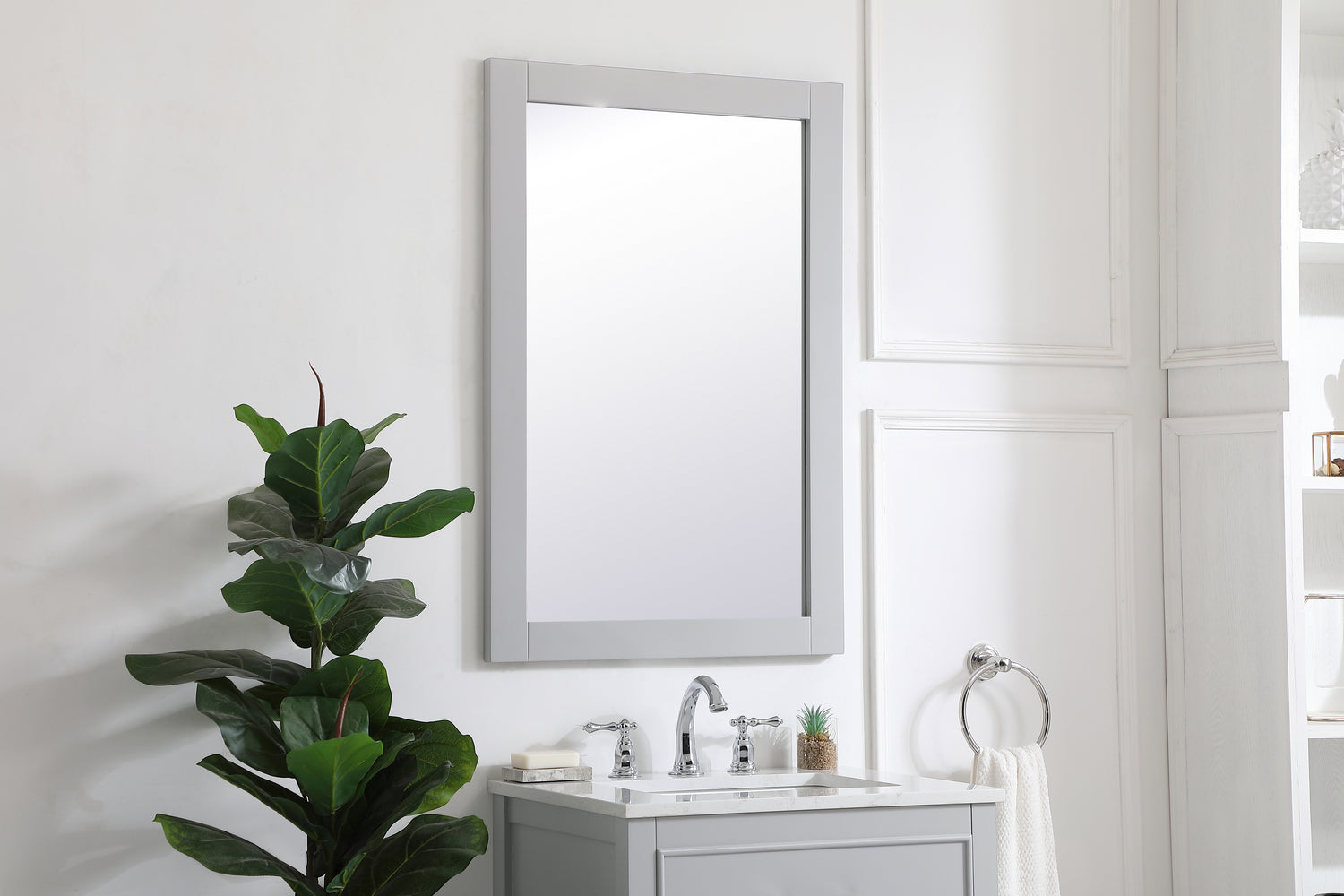Elegant Lighting - VM22436GR - Mirror - Aqua - Grey