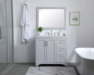 Elegant Lighting - VM22436GR - Mirror - Aqua - Grey