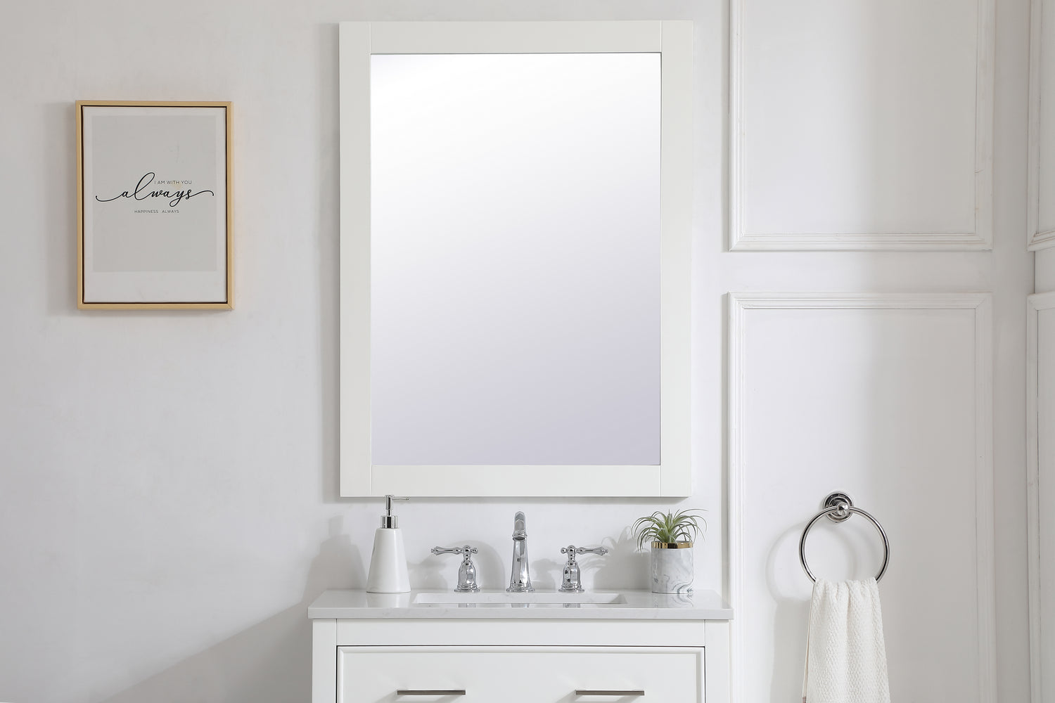 Elegant Lighting - VM22736WH - Mirror - Aqua - White