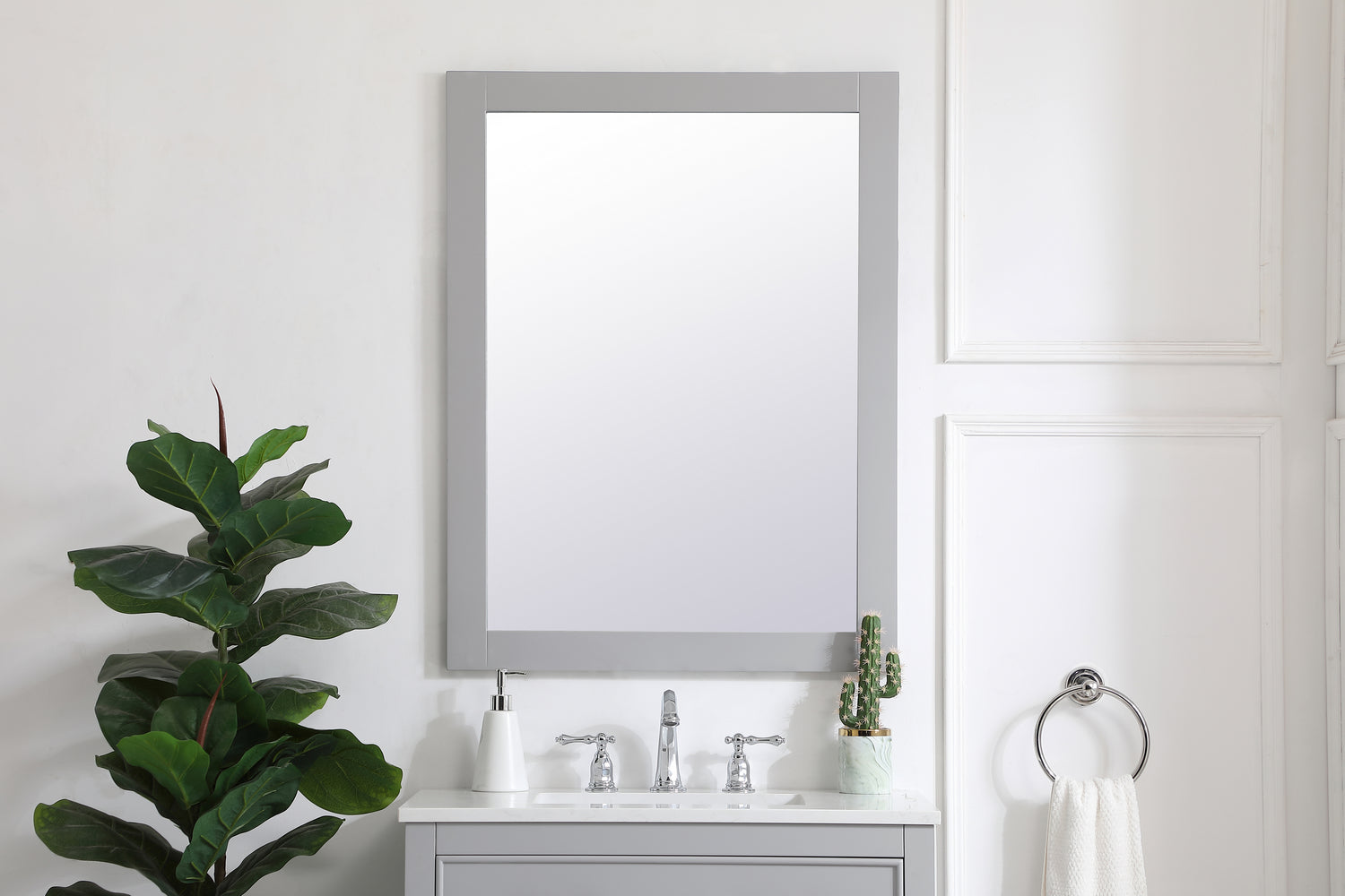 Elegant Lighting - VM22736GR - Mirror - Aqua - Grey