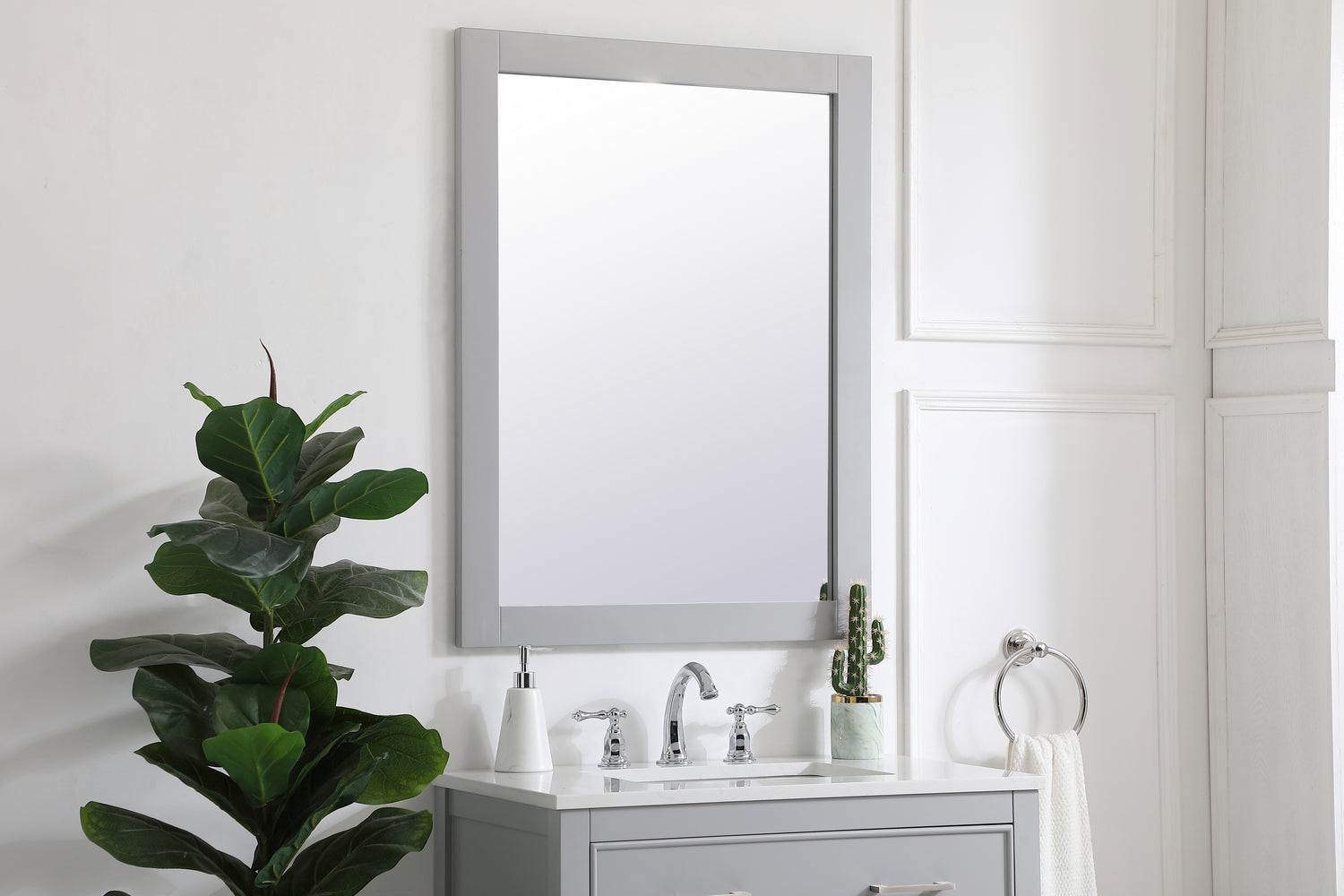 Elegant Lighting - VM22736GR - Mirror - Aqua - Grey