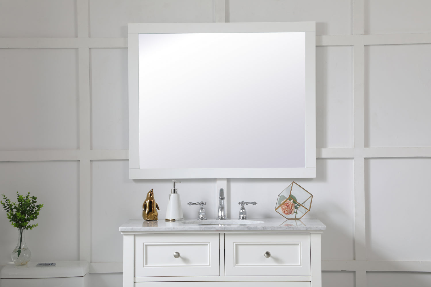 Elegant Lighting - VM23036WH - Mirror - Aqua - White