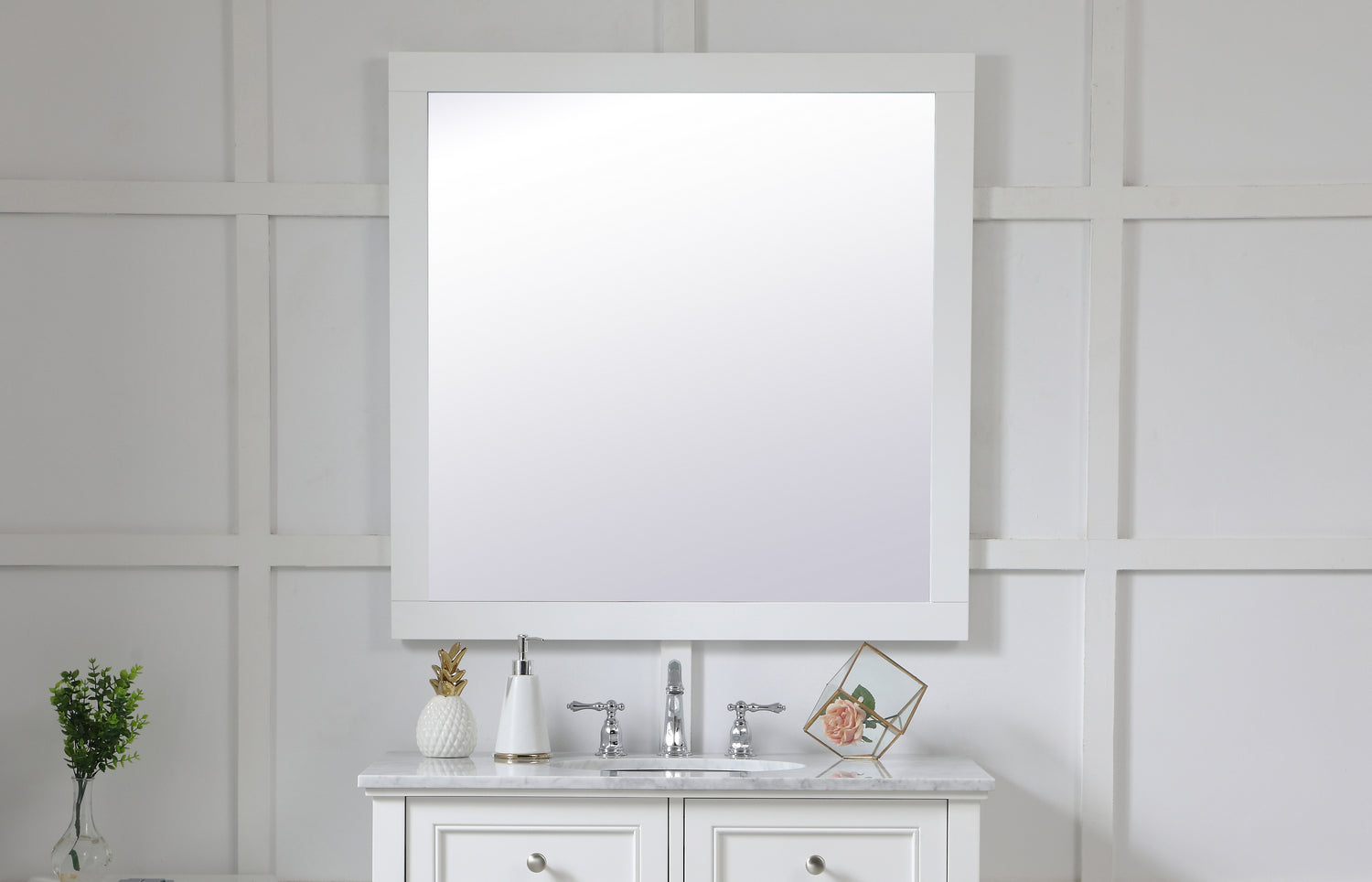 Elegant Lighting - VM23636WH - Mirror - Aqua - White