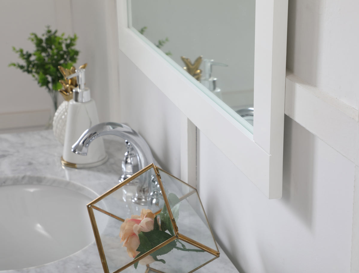 Elegant Lighting - VM23636WH - Mirror - Aqua - White