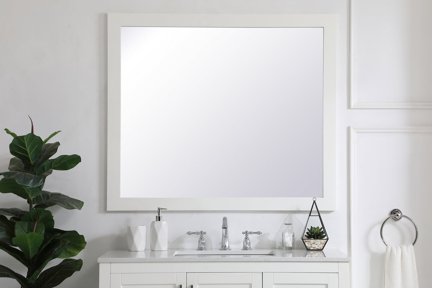 Elegant Lighting - VM24236WH - Mirror - Aqua - White