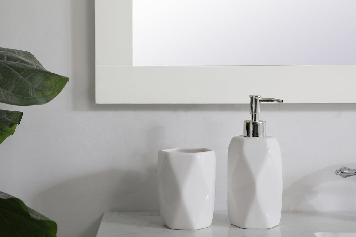 Elegant Lighting - VM24236WH - Mirror - Aqua - White