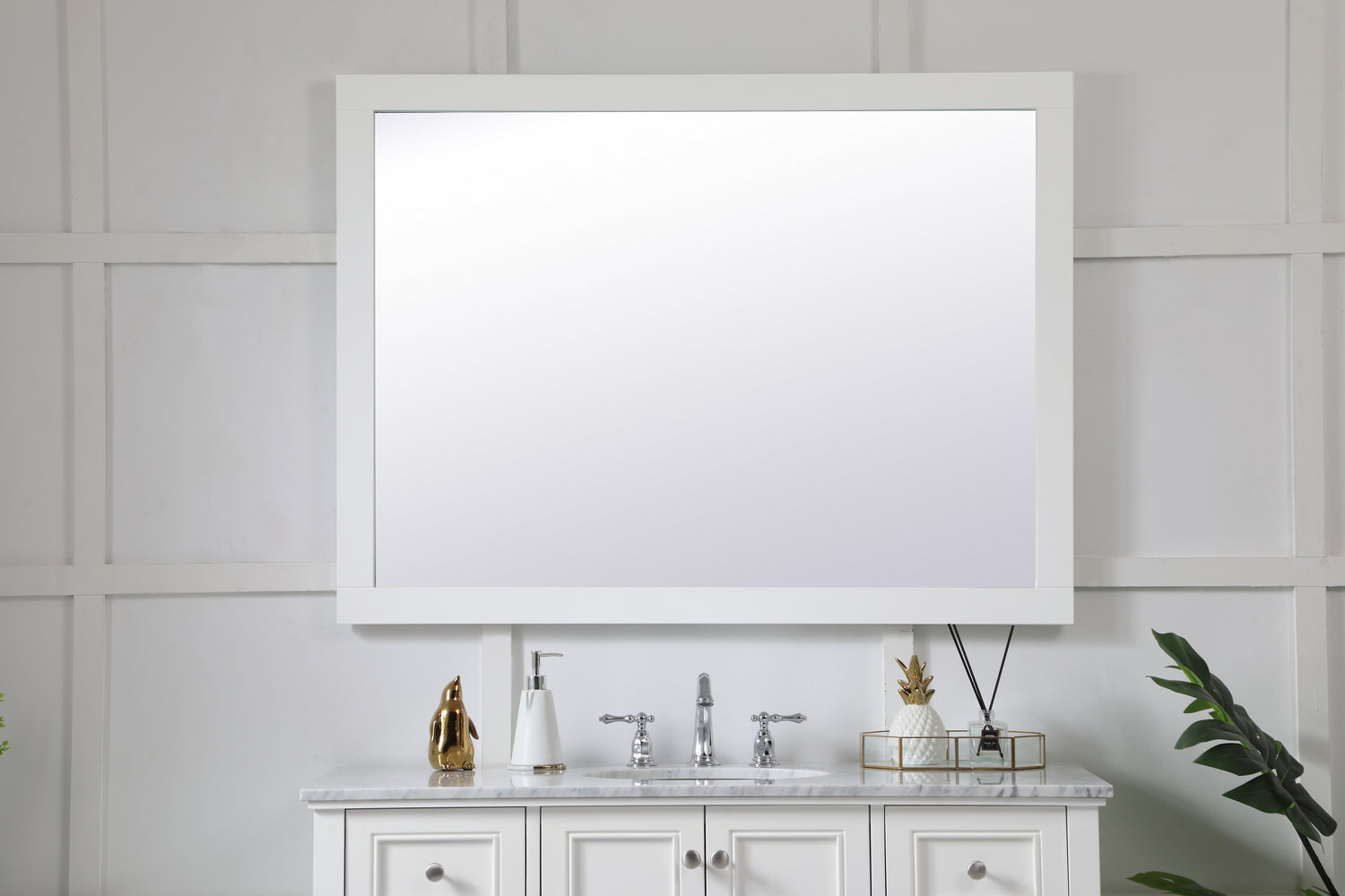 Elegant Lighting - VM24836WH - Mirror - Aqua - White