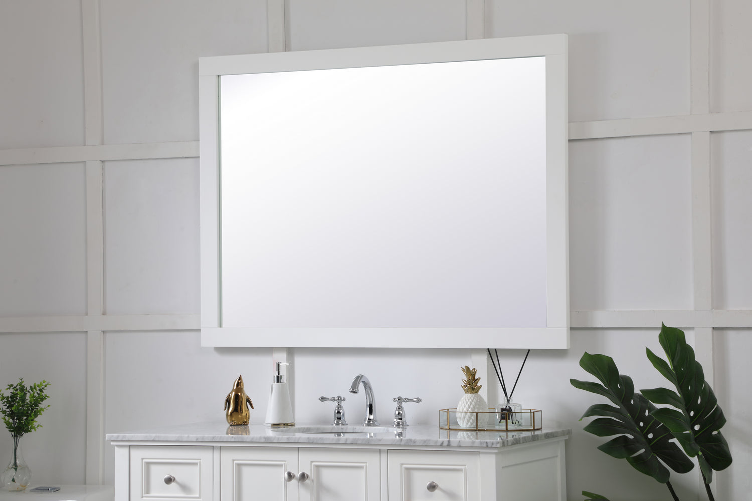 Elegant Lighting - VM24836WH - Mirror - Aqua - White
