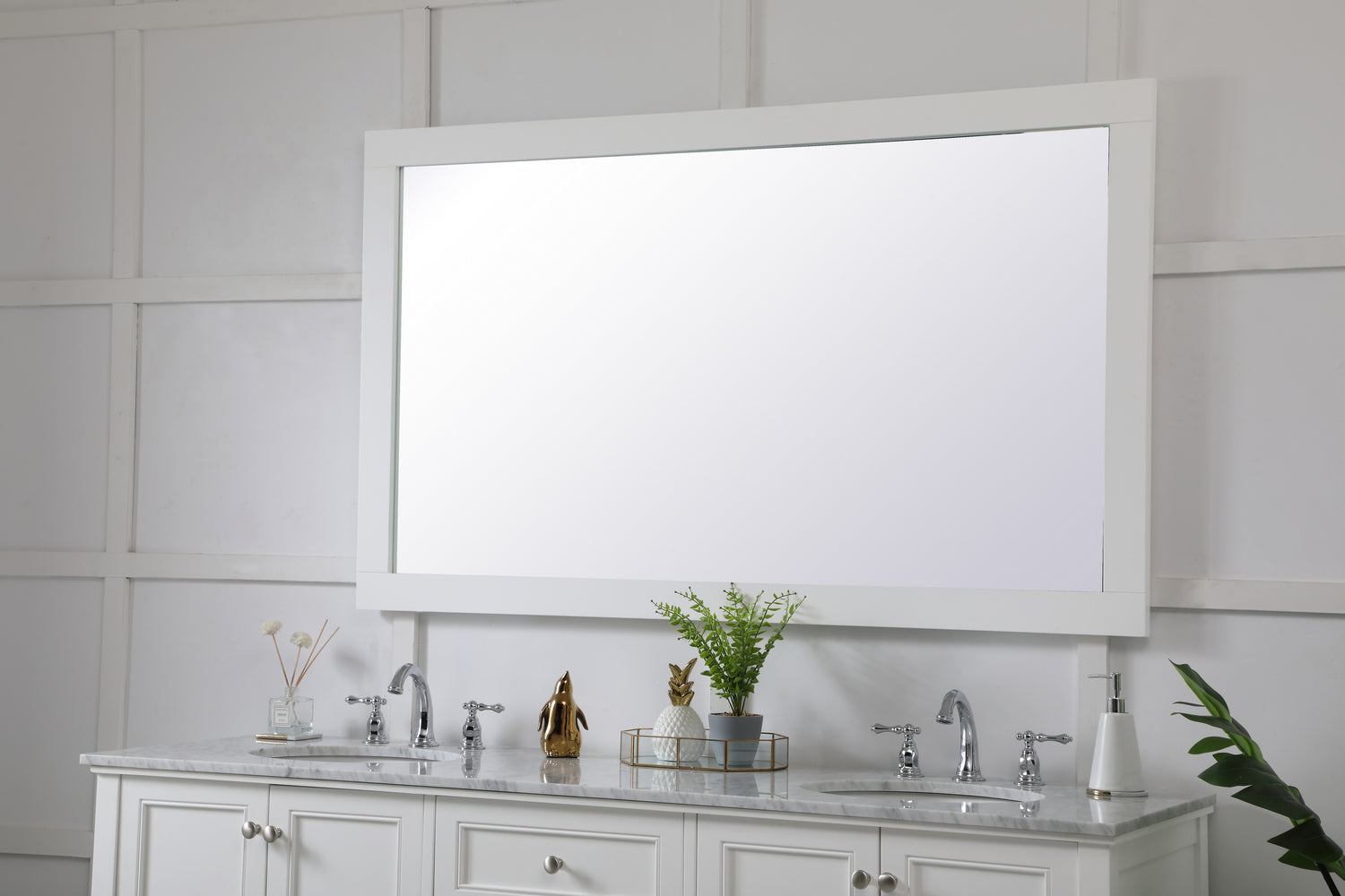 Elegant Lighting - VM26036WH - Mirror - Aqua - White