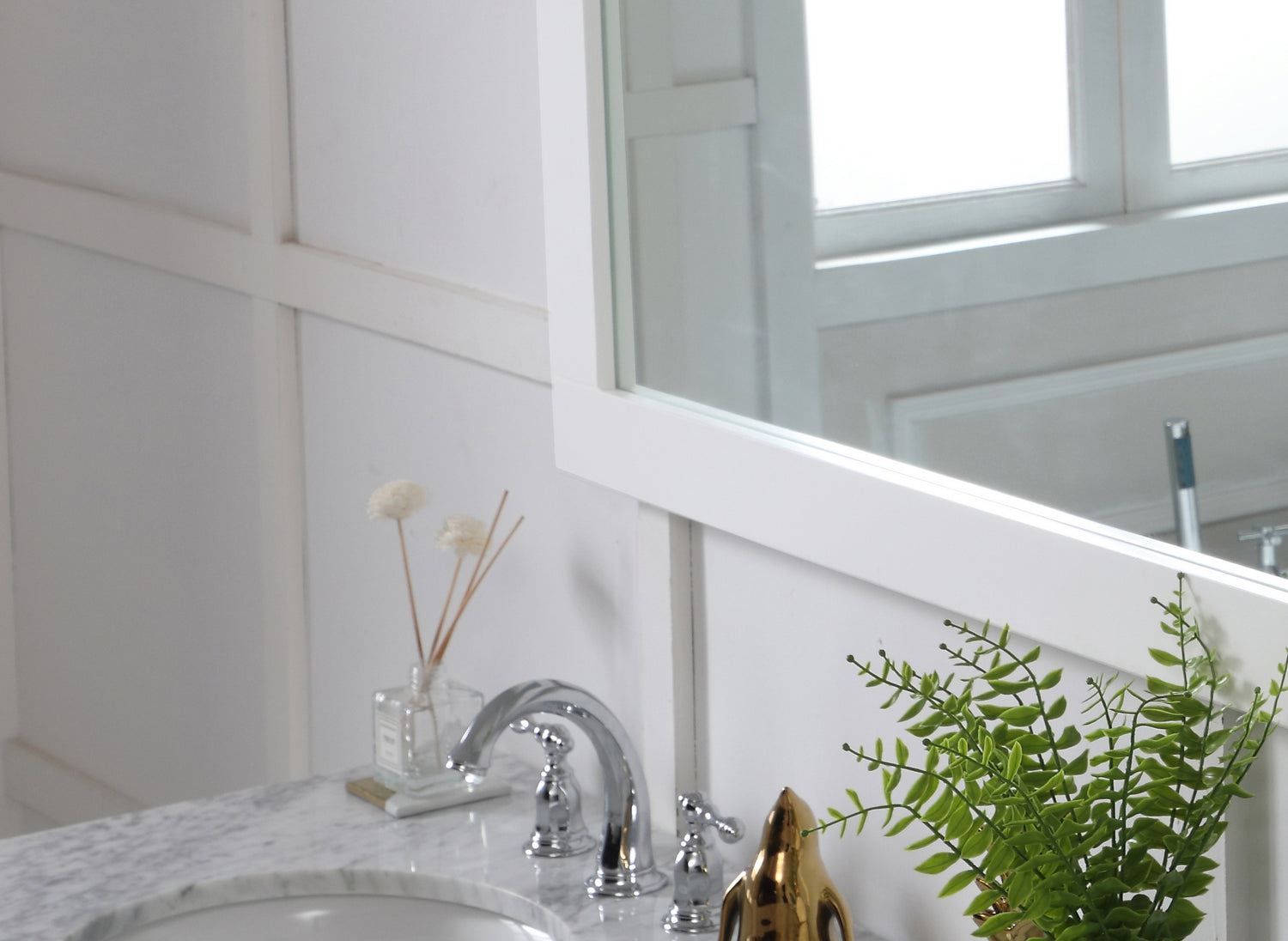 Elegant Lighting - VM26036WH - Mirror - Aqua - White