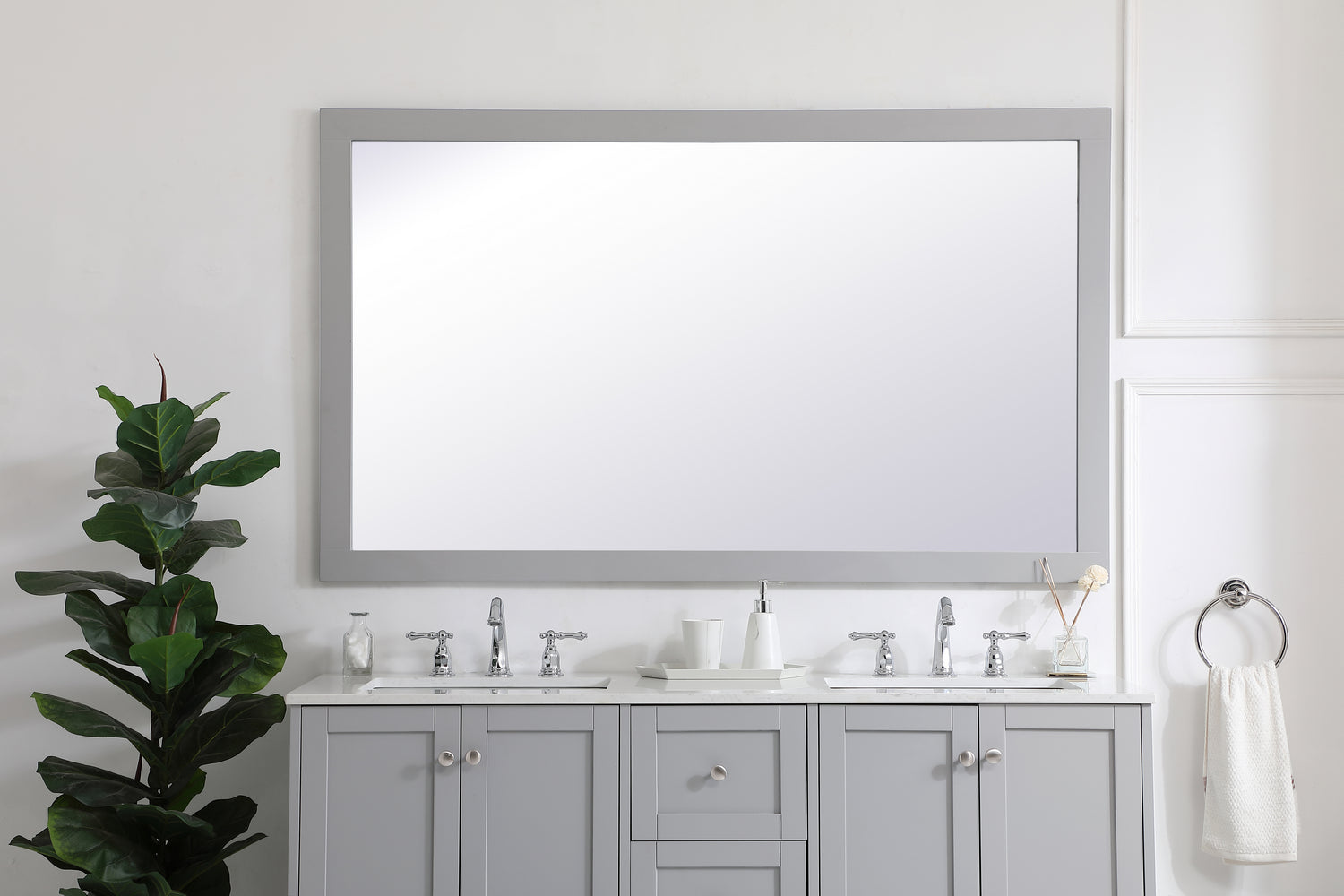 Elegant Lighting - VM26036GR - Mirror - Aqua - Grey