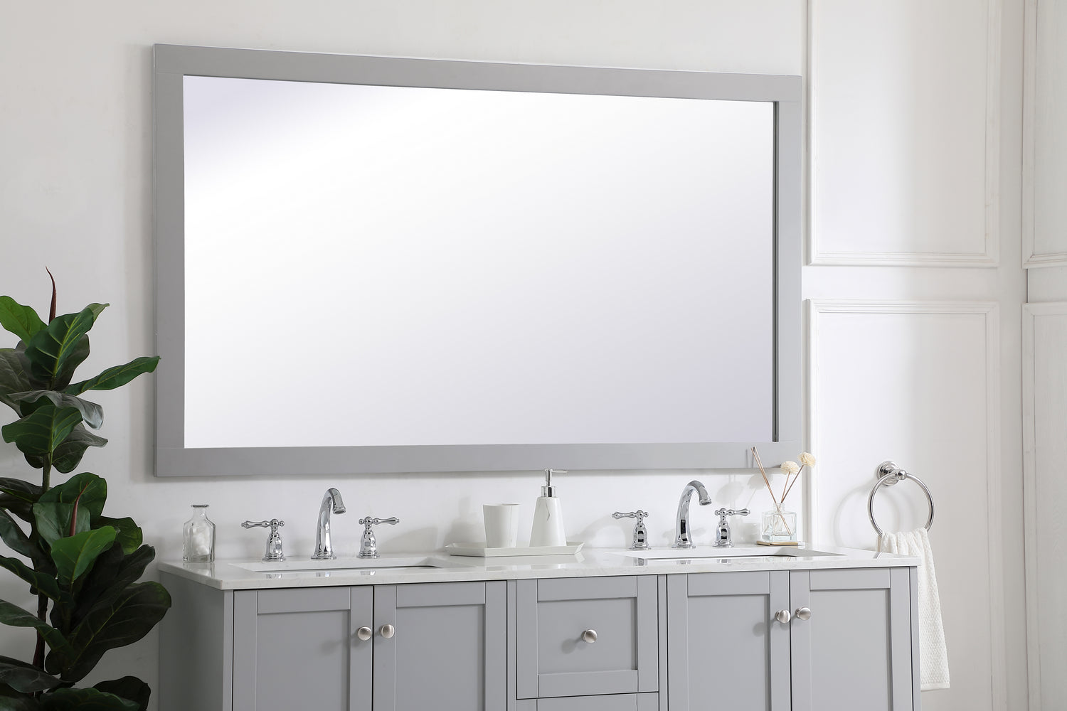 Elegant Lighting - VM26036GR - Mirror - Aqua - Grey