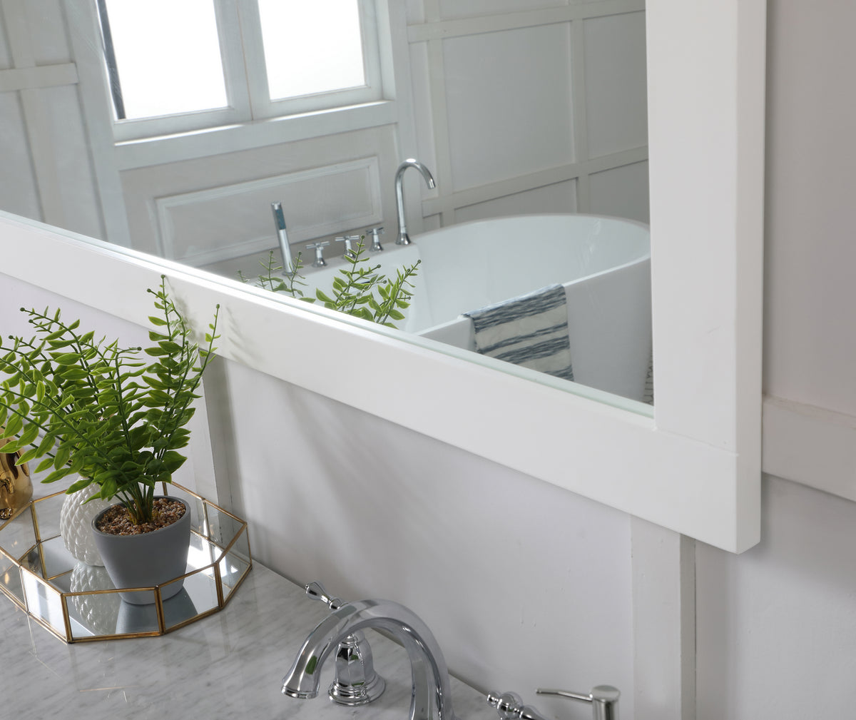 Elegant Lighting - VM27236WH - Mirror - Aqua - White