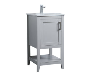 Elegant Lighting - VF16018GR - Single Bathroom Vanity - aubrey - Grey