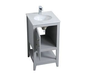 Elegant Lighting - VF16018GR - Single Bathroom Vanity - aubrey - Grey