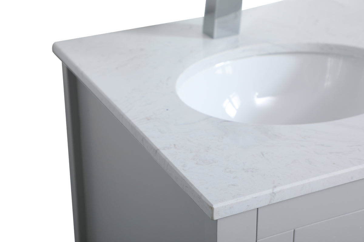 Elegant Lighting - VF16018GR - Single Bathroom Vanity - aubrey - Grey