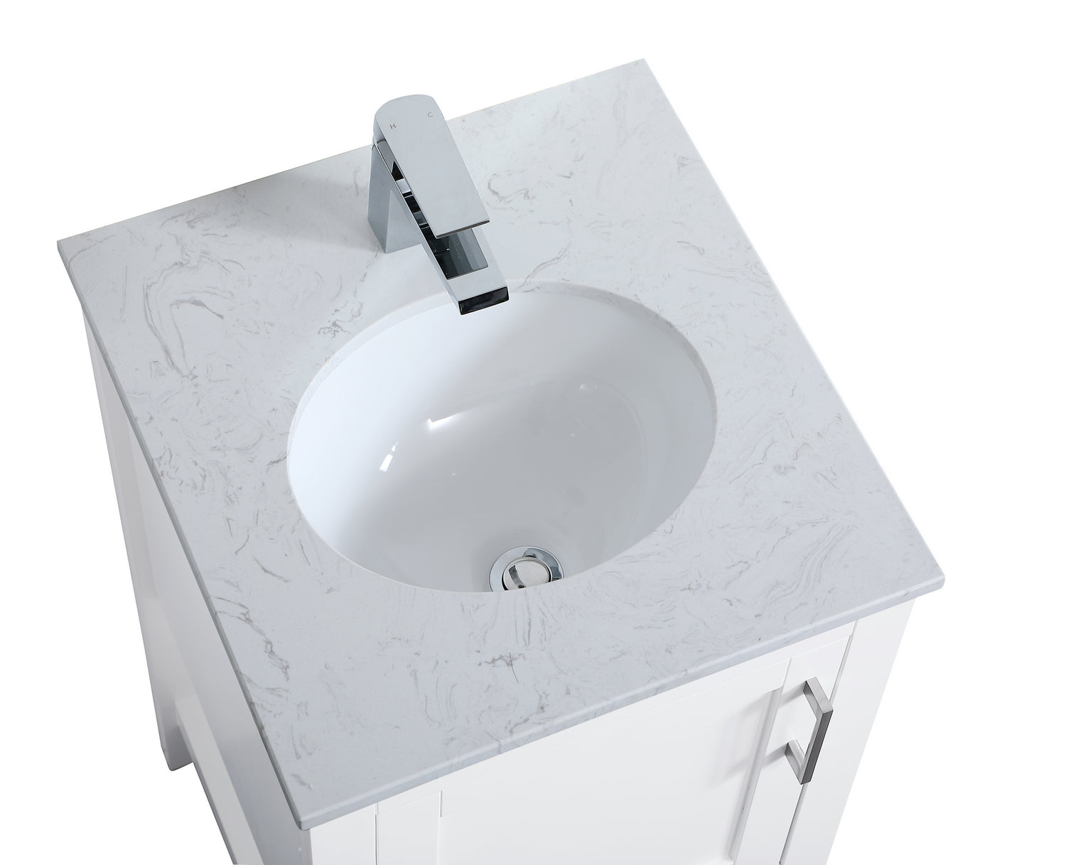 Elegant Lighting - VF16018WH - Single Bathroom Vanity - aubrey - White