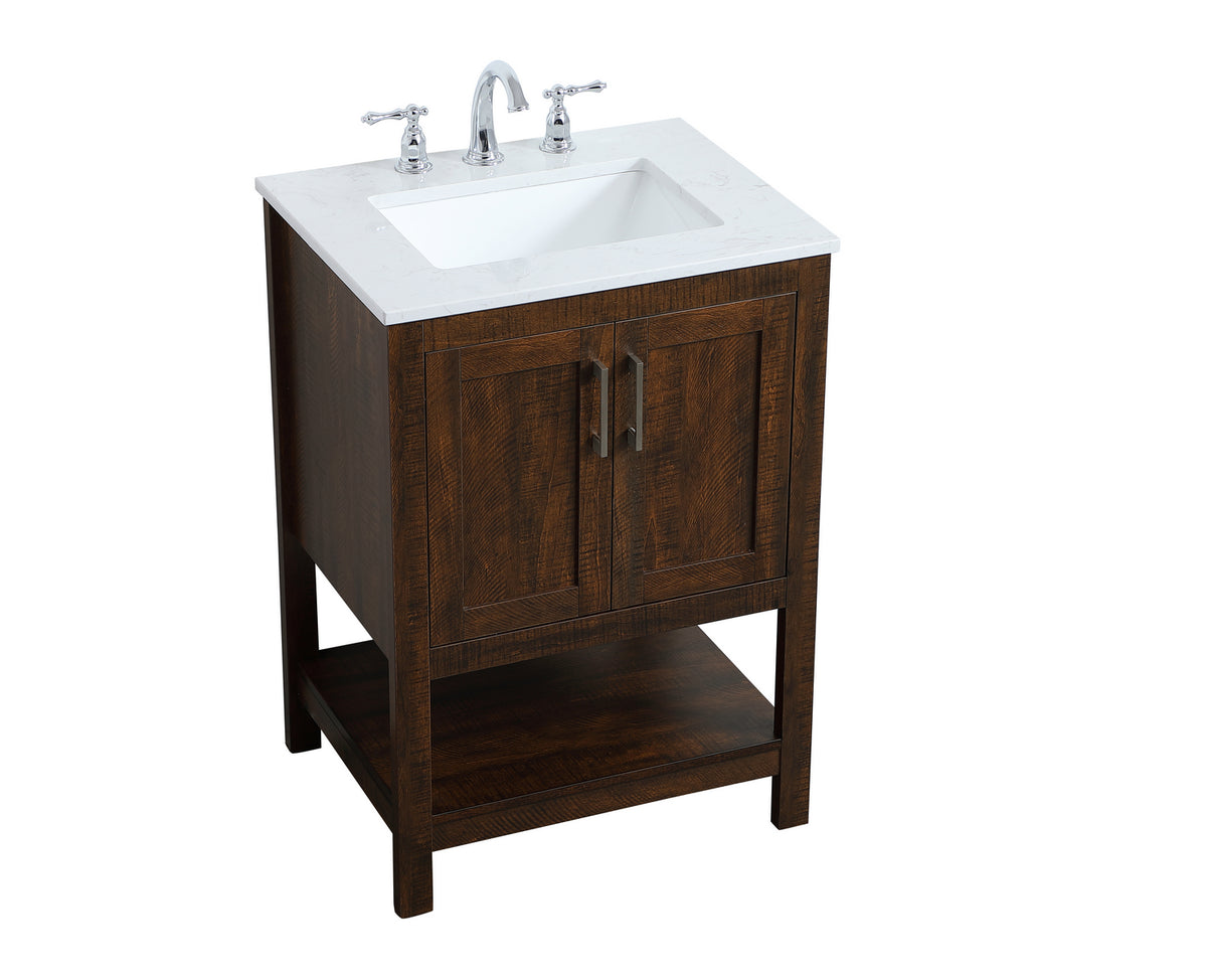 Elegant Lighting - VF16024EX - Single Bathroom Vanity - aubrey - Espresso